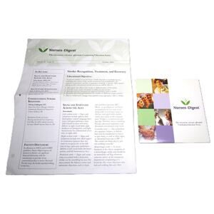 Nurses Digest Continuing Education Stroke Recognition Treatment DVD + Booklet